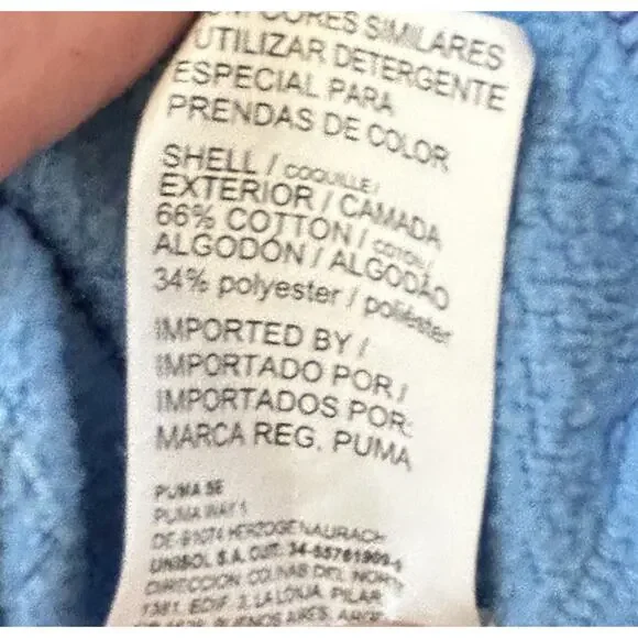 Puma Manchester City FC Soccer Crewneck Sweater Mens Size Medium Blue Sweatshirt - Picture 12 of 13